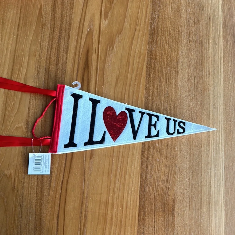 Valentine's Day Fabric Pennant Wall Flag by Ashland